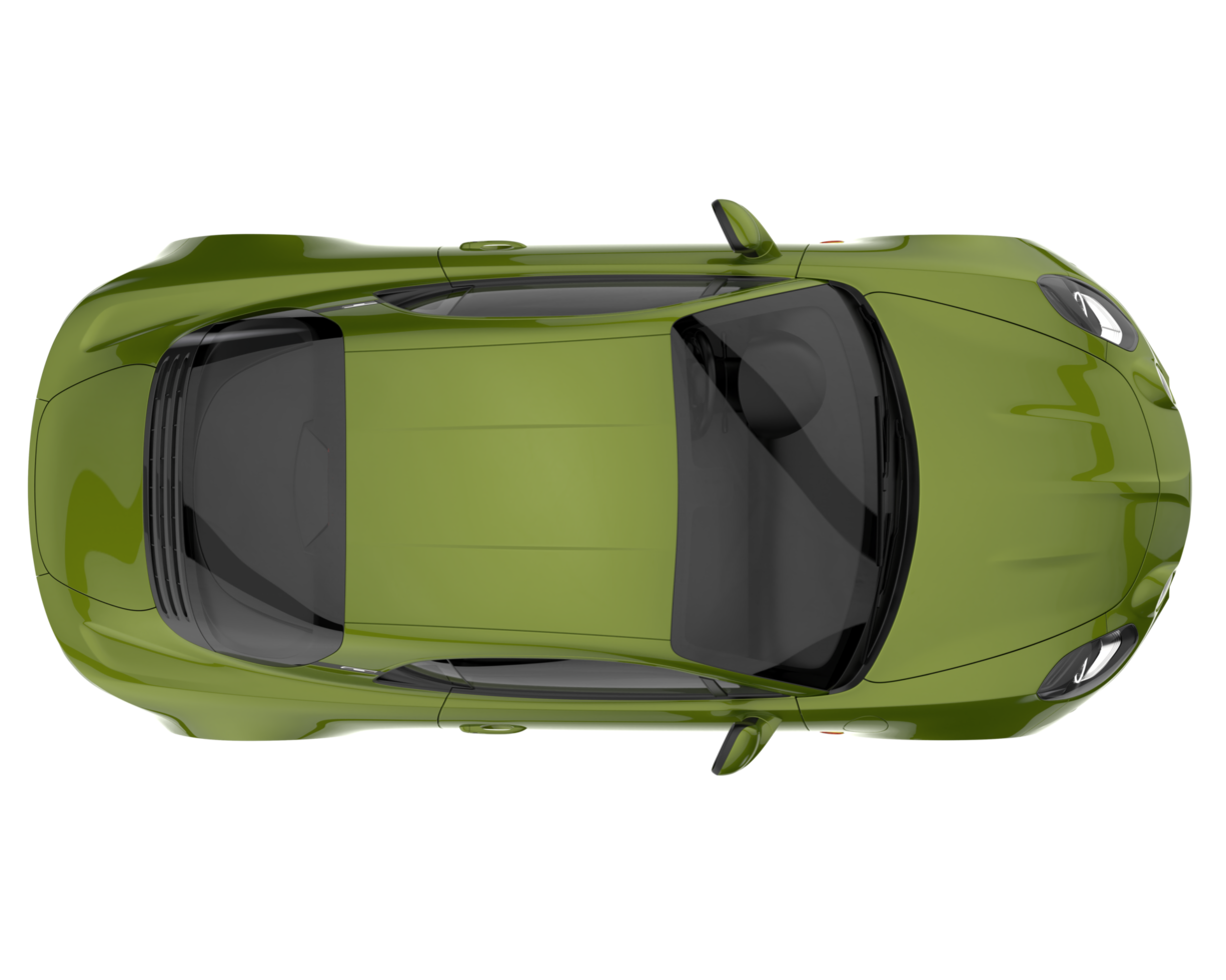 Sport car isolated on transparent background. 3d rendering - illustration png