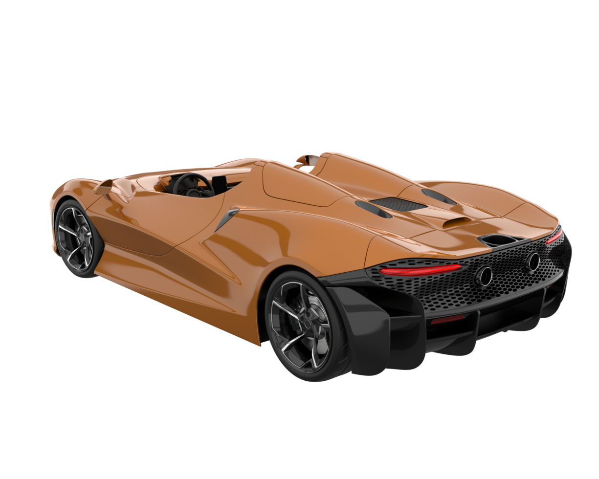 Sport car isolated on transparent background. 3d rendering - illustration png