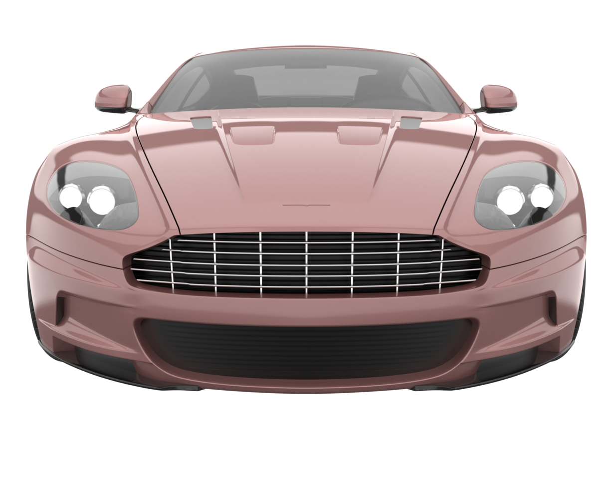 voiture de sport isolée sur fond transparent. rendu 3d - illustration png