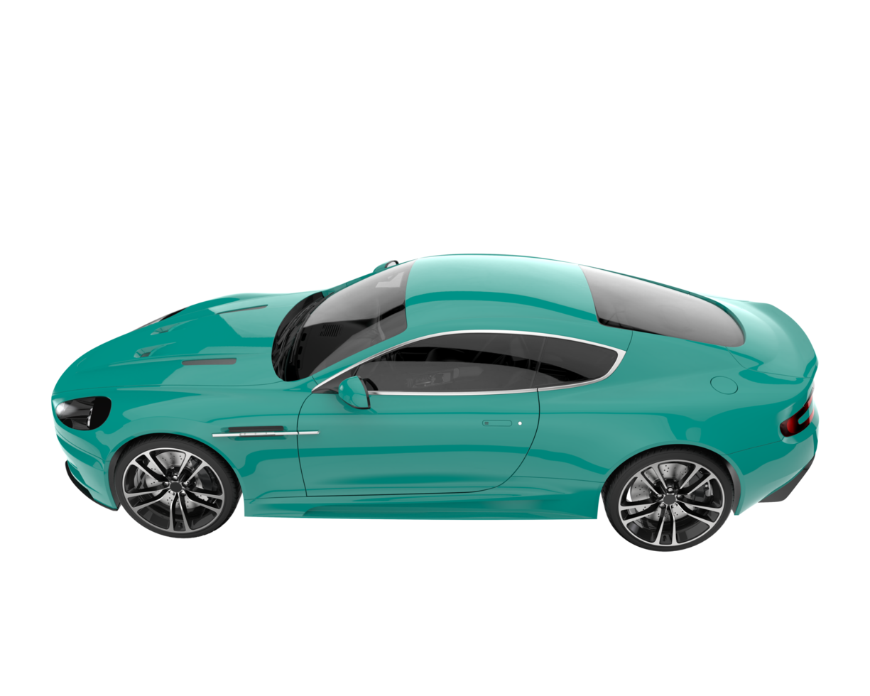 Sport car isolated on transparent background. 3d rendering - illustration png