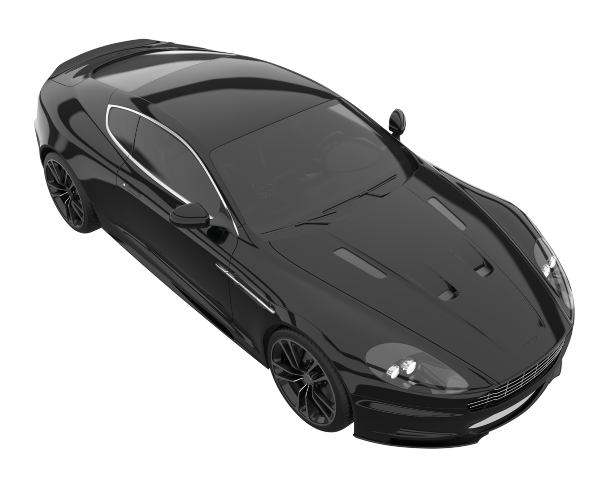 Sport car isolated on transparent background. 3d rendering - illustration png