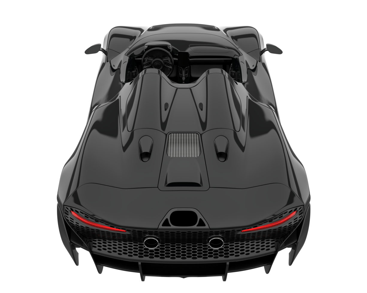 Sport car isolated on transparent background. 3d rendering - illustration png