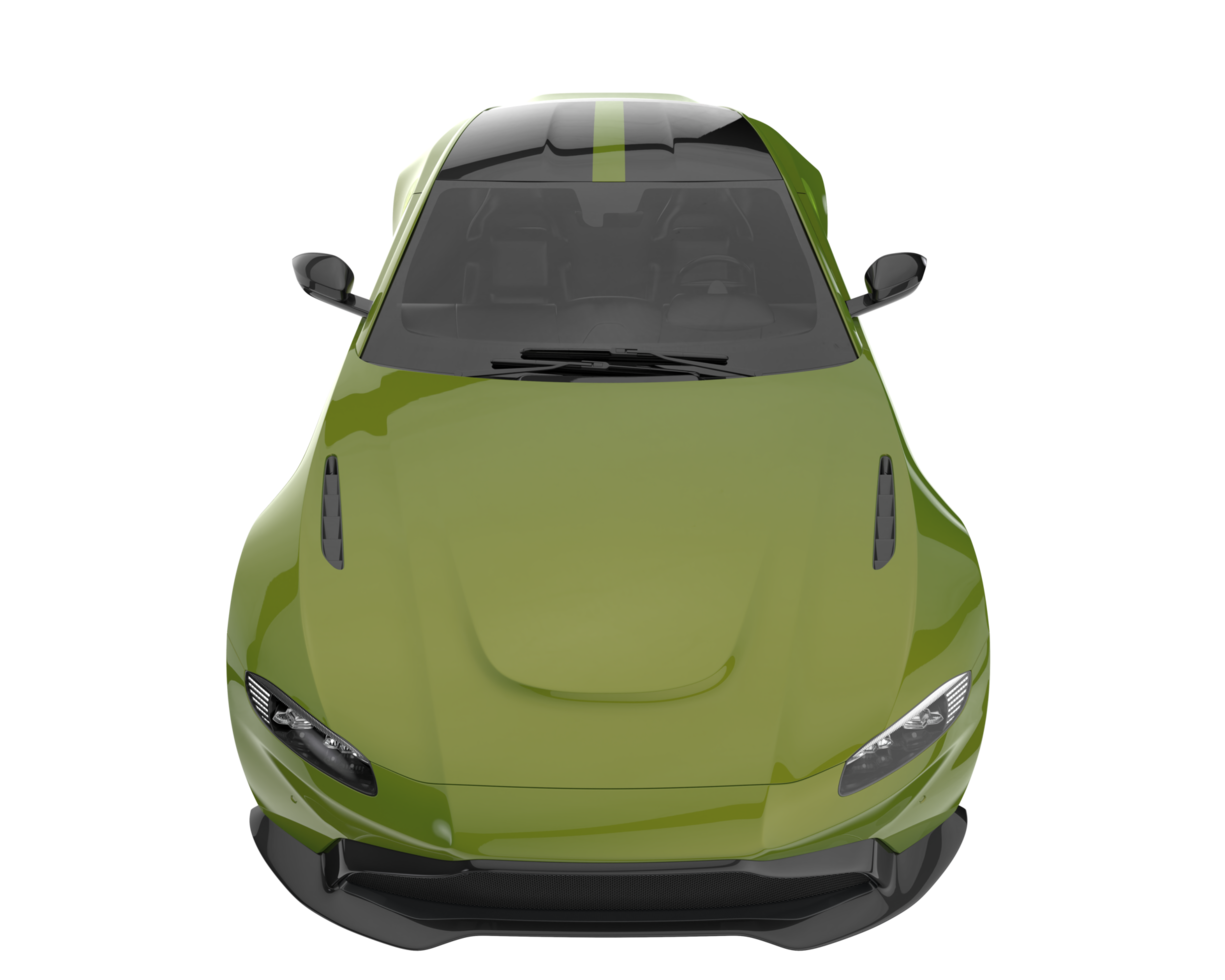 Sport car isolated on transparent background. 3d rendering - illustration png