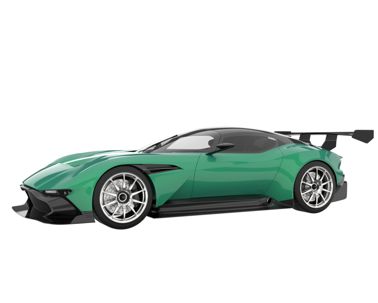 Sport car isolated on transparent background. 3d rendering - illustration png