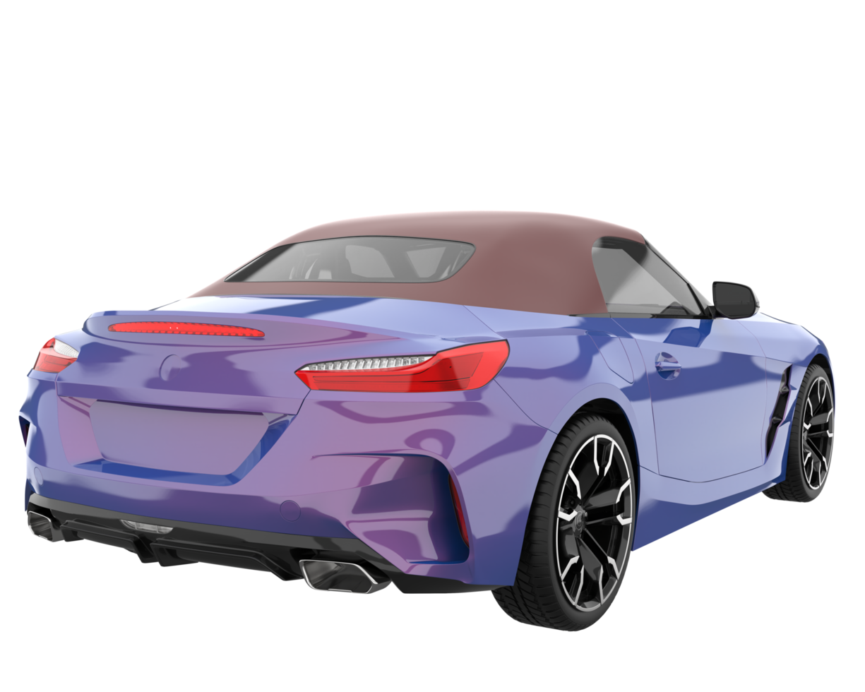 Sport car isolated on transparent background. 3d rendering - illustration png