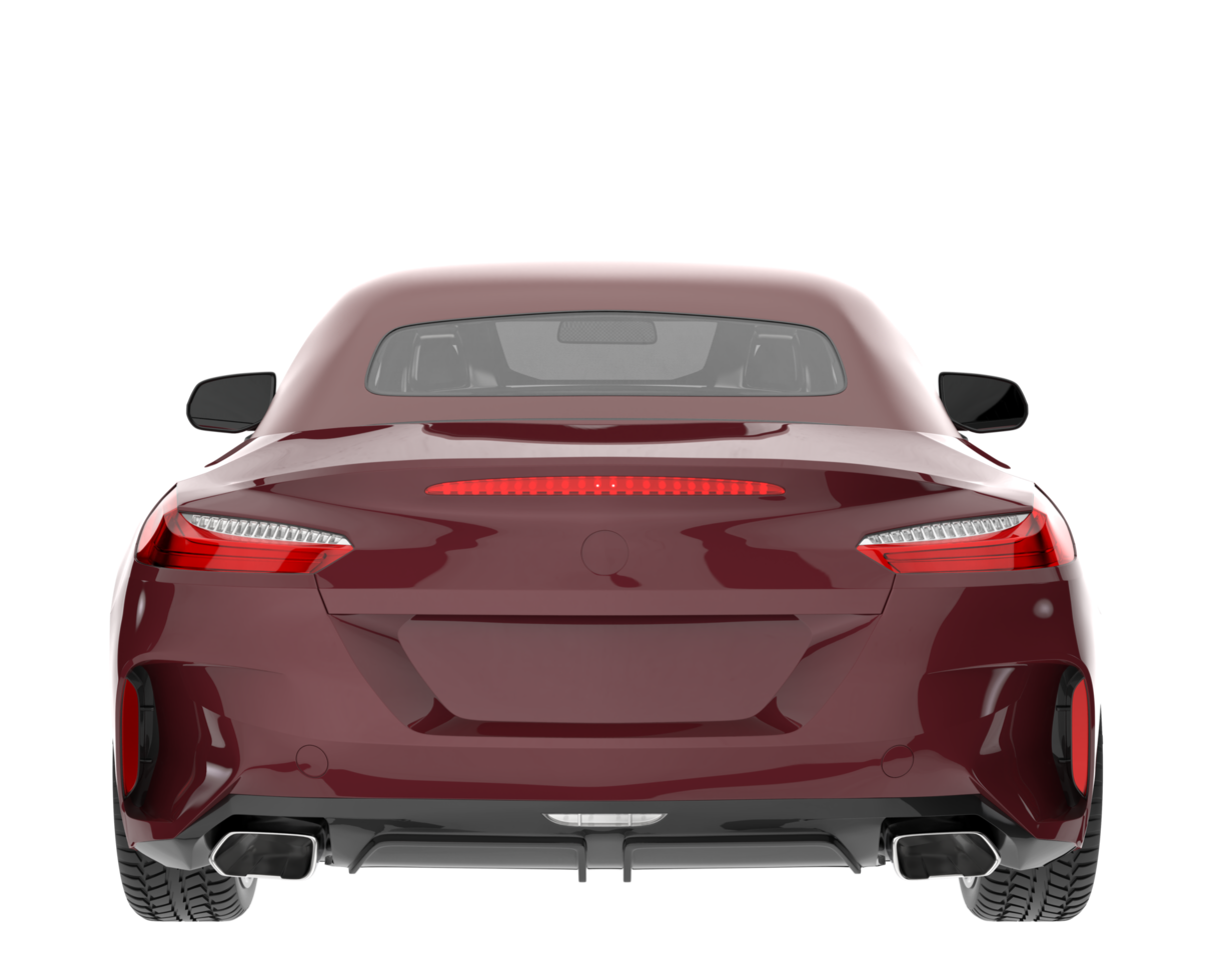 Sport car isolated on transparent background. 3d rendering - illustration png