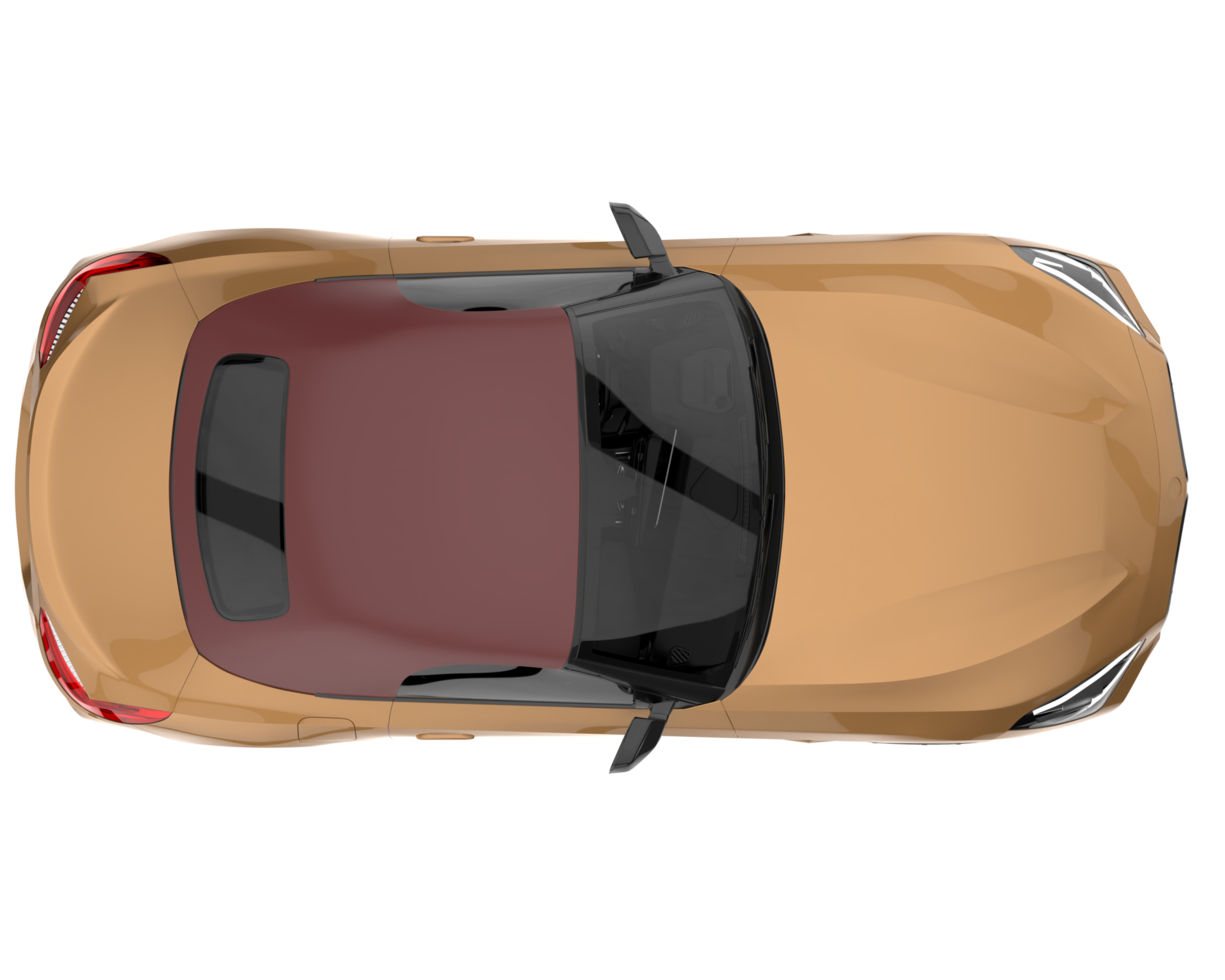 Sport car isolated on transparent background. 3d rendering - illustration png