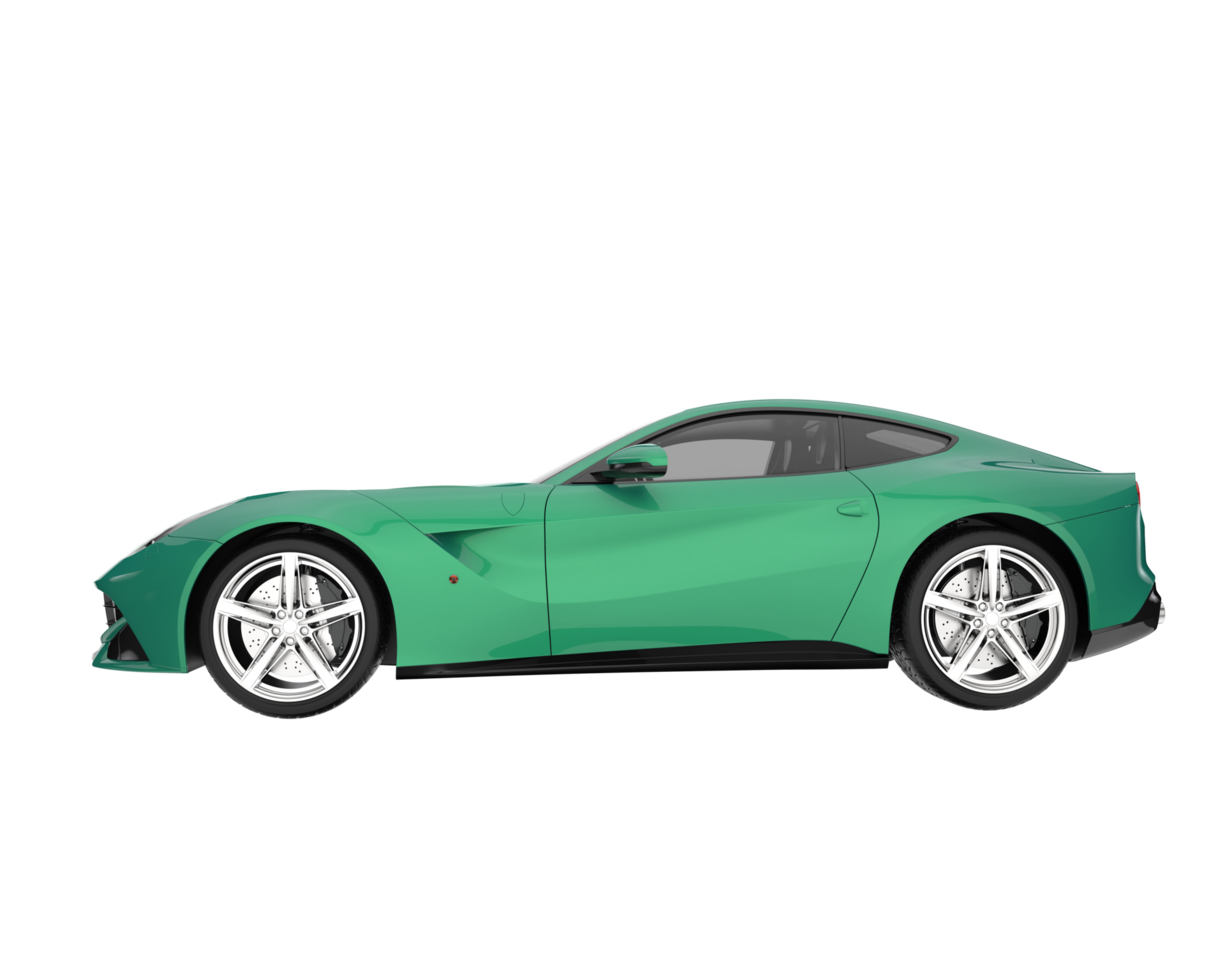 Sport car isolated on transparent background. 3d rendering - illustration png