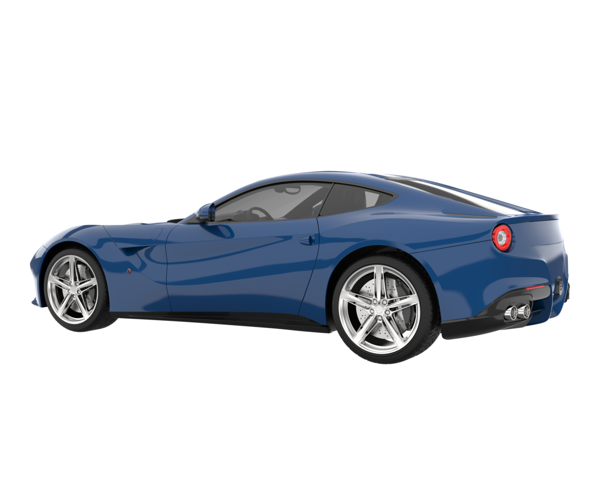 voiture de sport isolée sur fond transparent. rendu 3d - illustration png