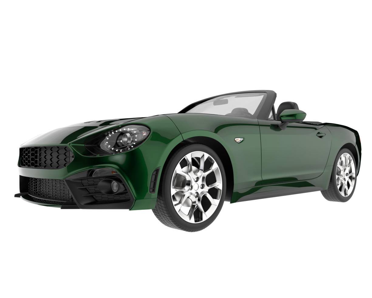 voiture de sport isolée sur fond transparent. rendu 3d - illustration png