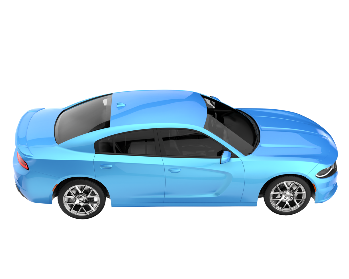 Sport car isolated on transparent background. 3d rendering - illustration png