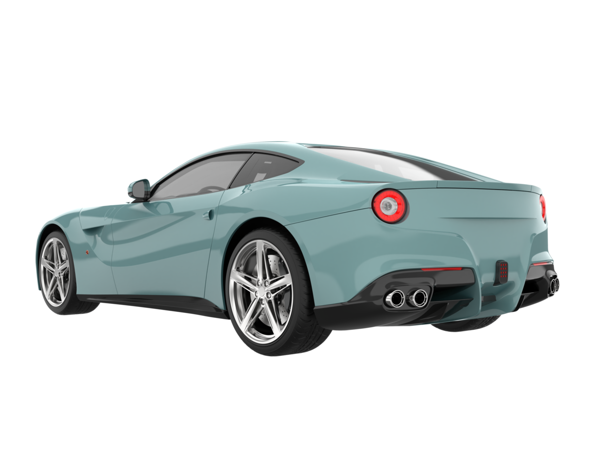 voiture de sport isolée sur fond transparent. rendu 3d - illustration png