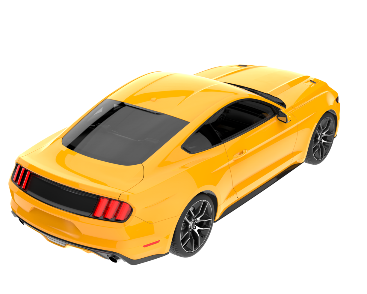 Sport car isolated on transparent background. 3d rendering - illustration png