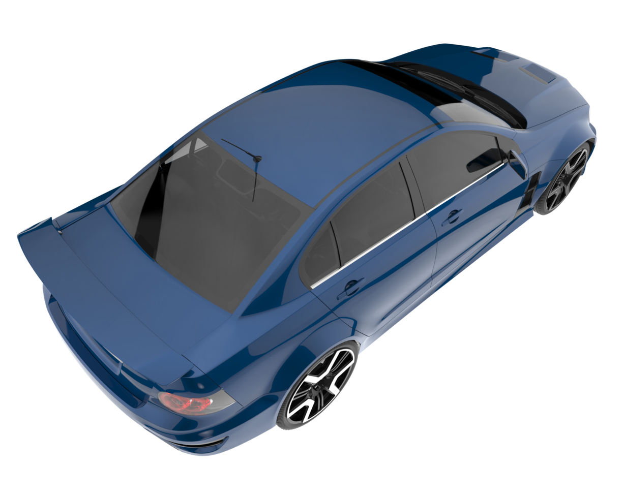 Sport car isolated on transparent background. 3d rendering - illustration png