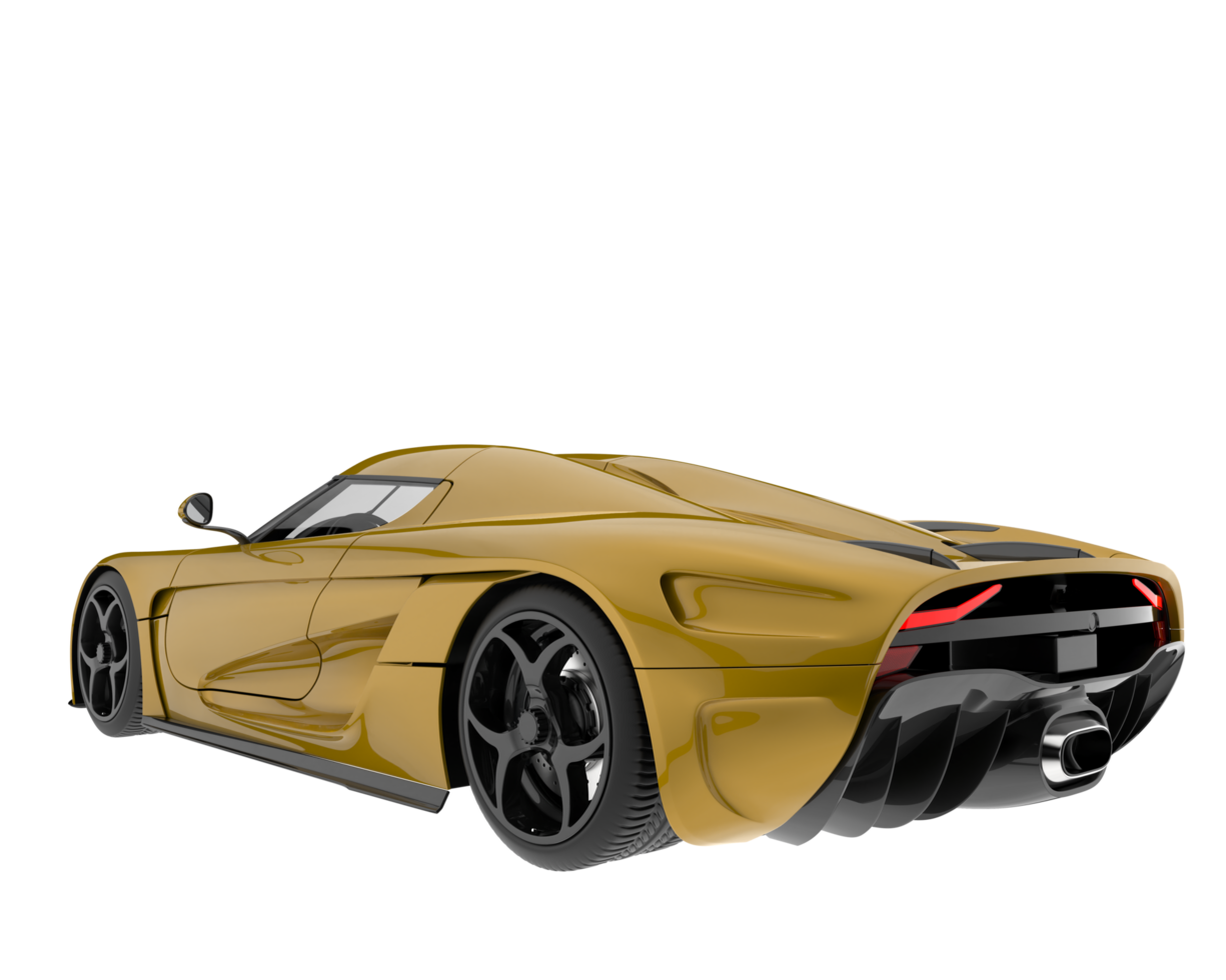 Sport car isolated on transparent background. 3d rendering - illustration png