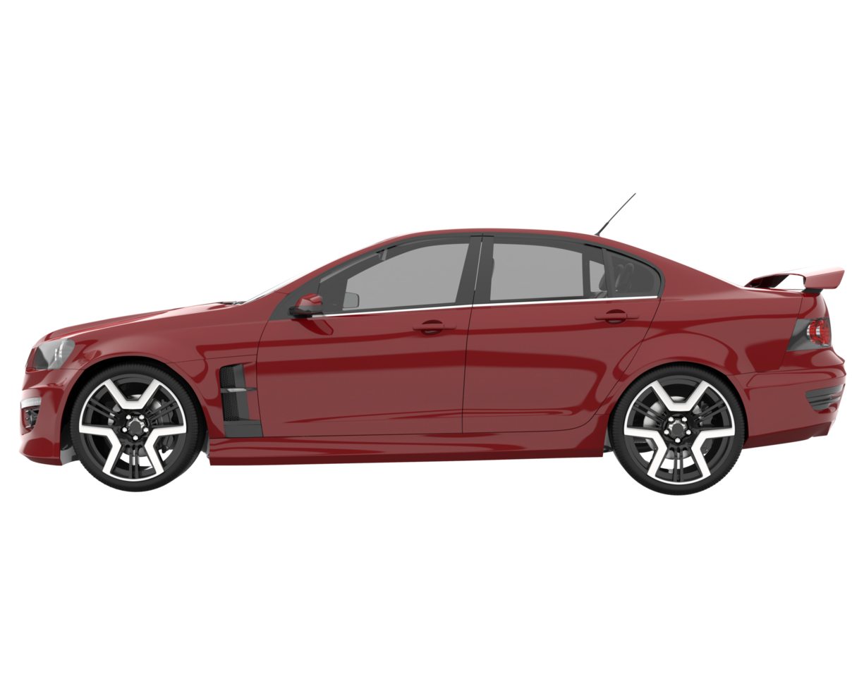 Sport car isolated on transparent background. 3d rendering - illustration png