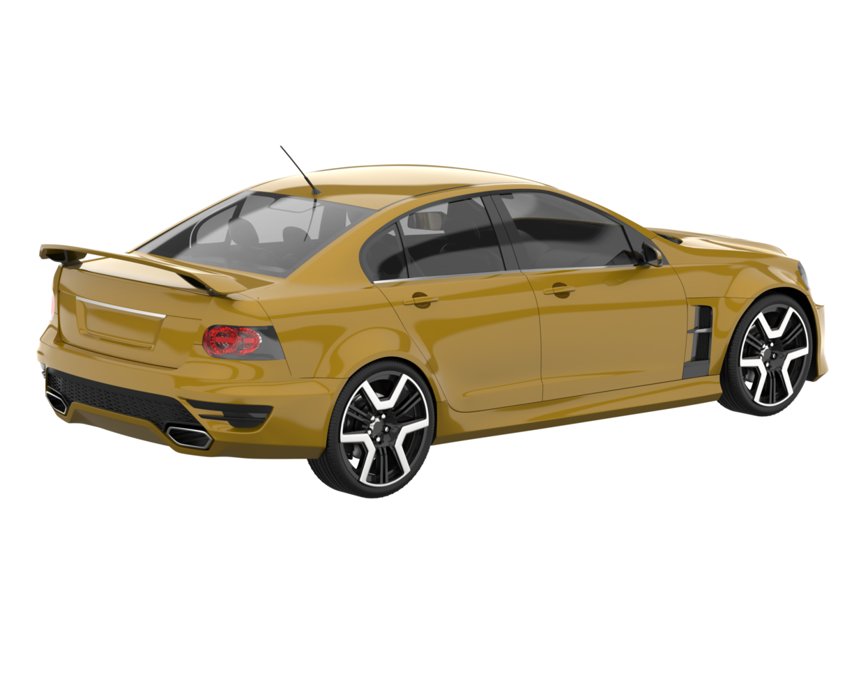 Sport car isolated on transparent background. 3d rendering - illustration png