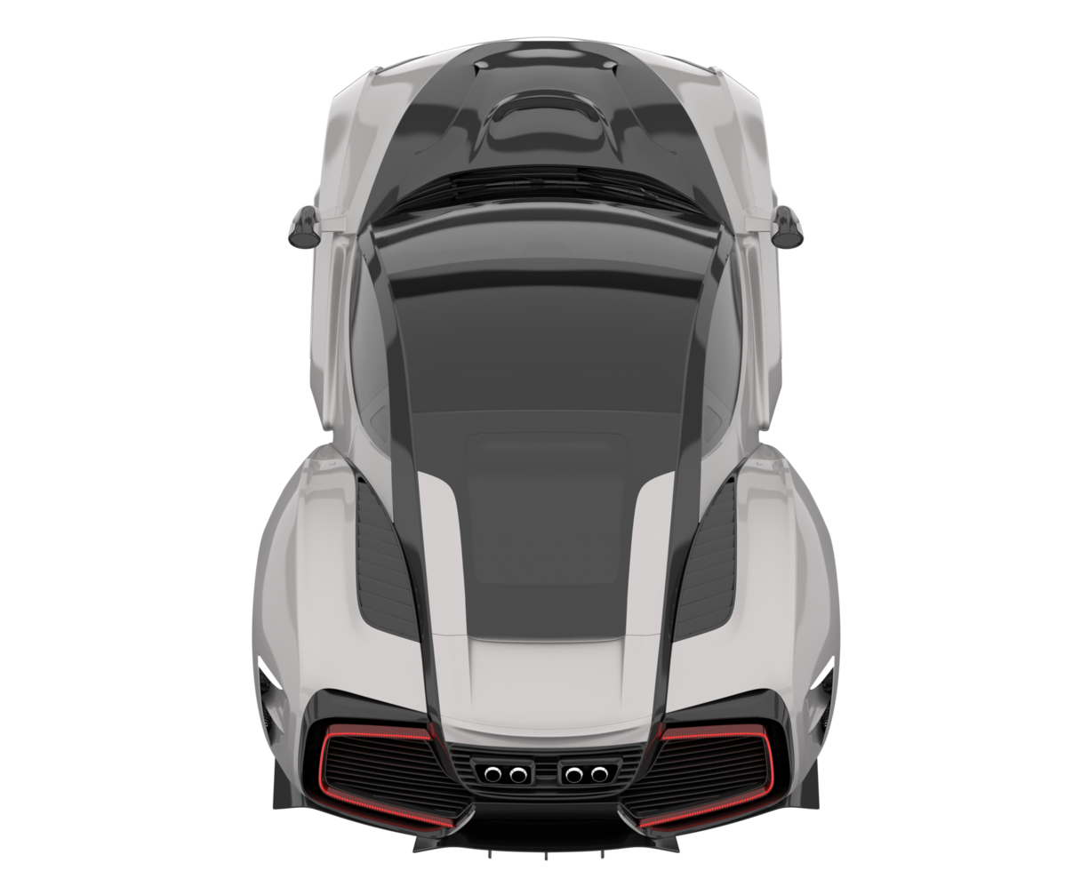 Sport car isolated on transparent background. 3d rendering - illustration png