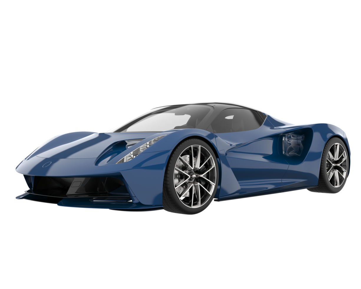 carro esporte isolado em fundo transparente. renderização 3D - ilustração png