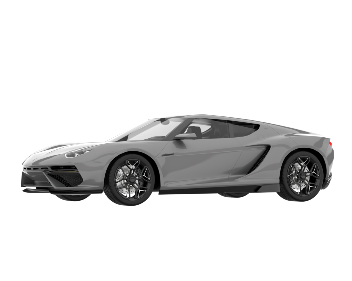 Sport car isolated on transparent background. 3d rendering - illustration png