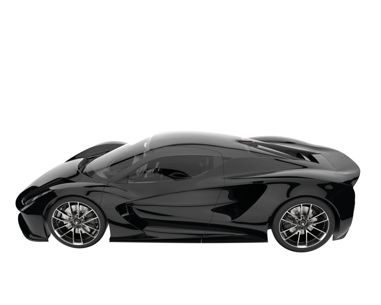 Sport car isolated on transparent background. 3d rendering - illustration png