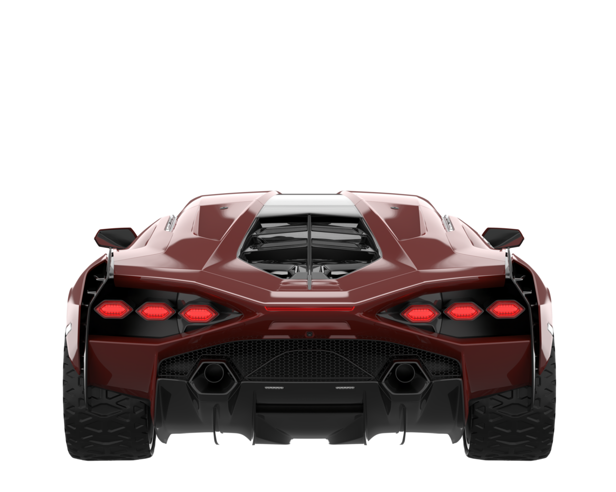 Sport car isolated on transparent background. 3d rendering - illustration png