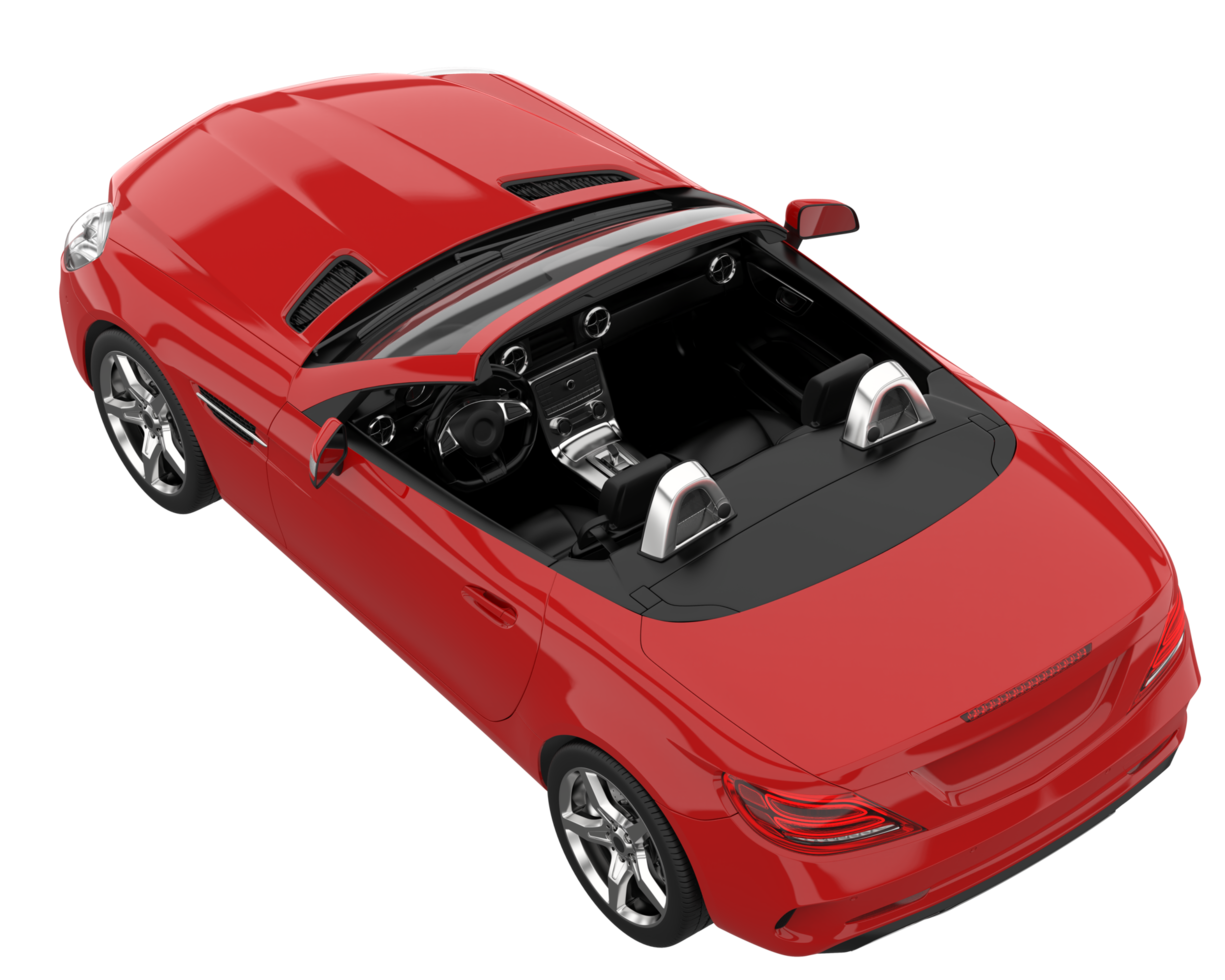Sport car isolated on transparent background. 3d rendering - illustration png