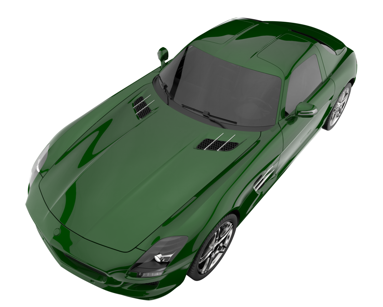 carro esporte isolado em fundo transparente. renderização 3D - ilustração png