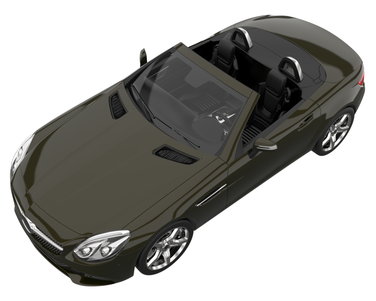 voiture de sport isolée sur fond transparent. rendu 3d - illustration png