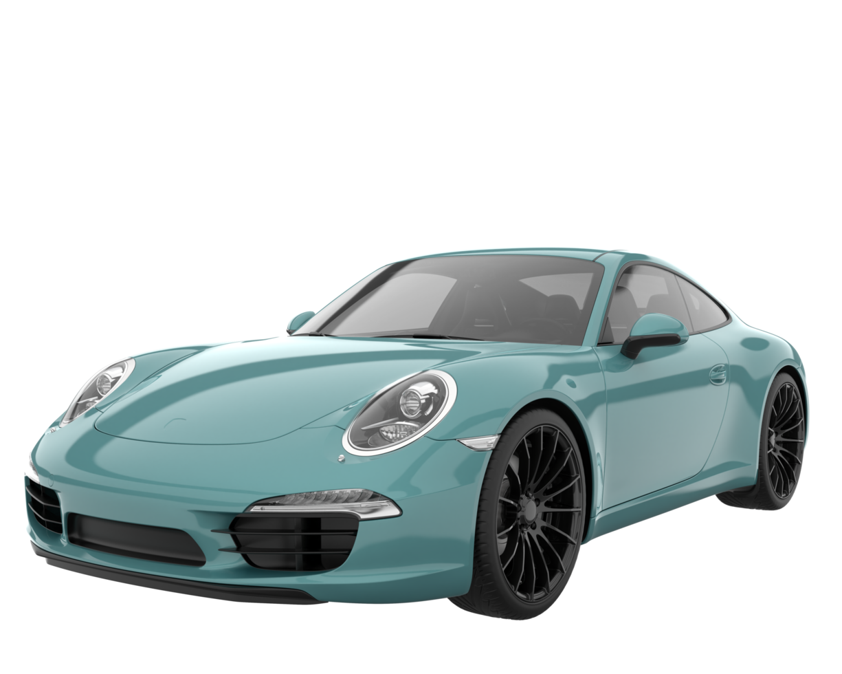 Sport car isolated on transparent background. 3d rendering - illustration png