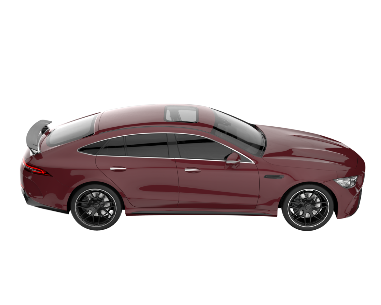 Sport car isolated on transparent background. 3d rendering - illustration png