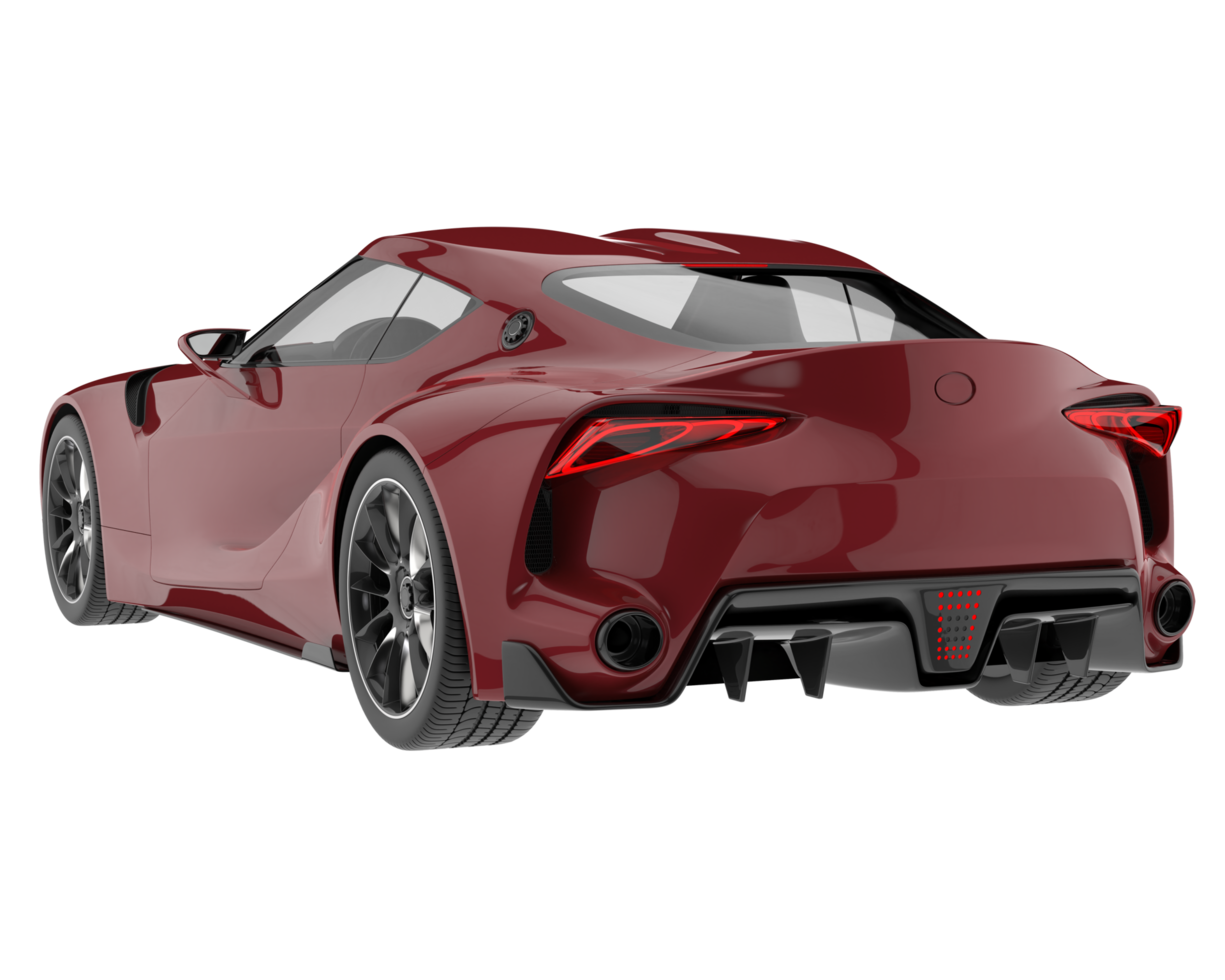 Sport car isolated on transparent background. 3d rendering - illustration png
