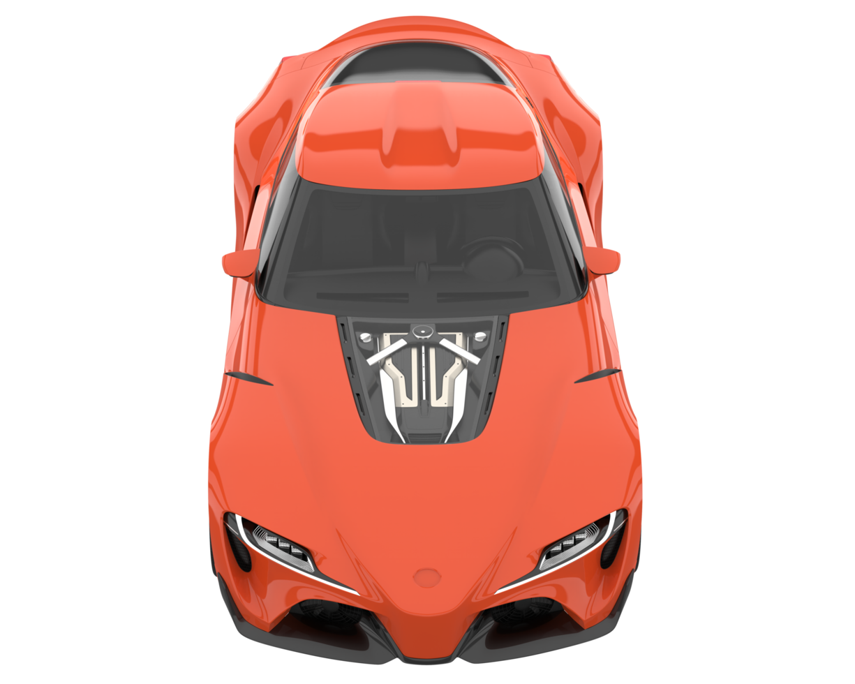 Sport car isolated on transparent background. 3d rendering - illustration png