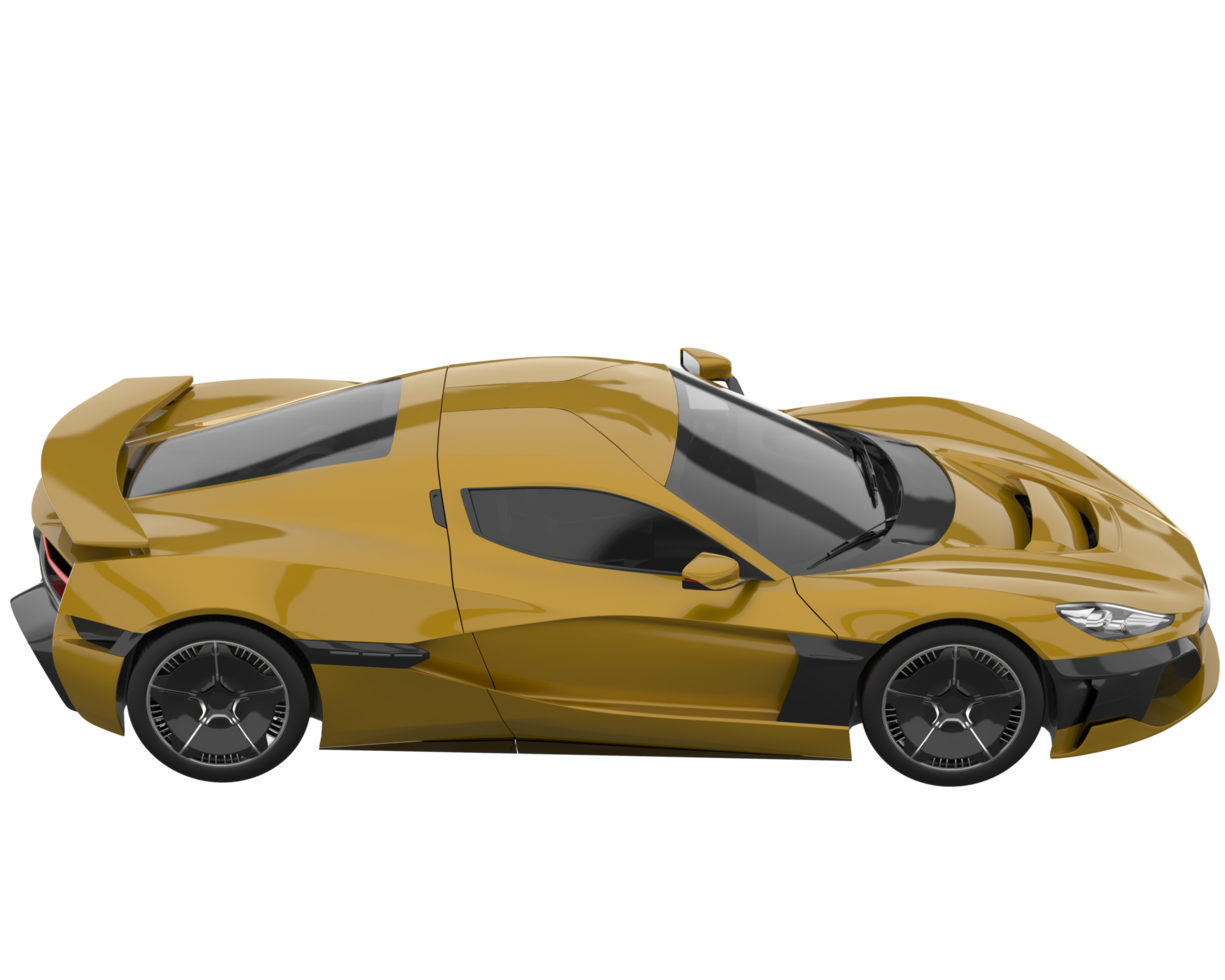 Sport car isolated on transparent background. 3d rendering - illustration png