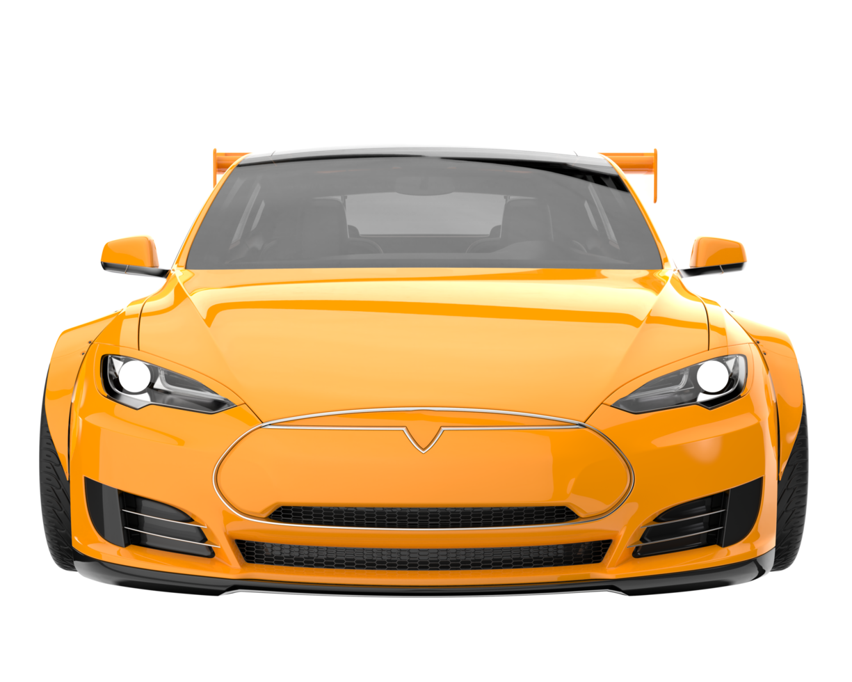 Sport car isolated on transparent background. 3d rendering - illustration png