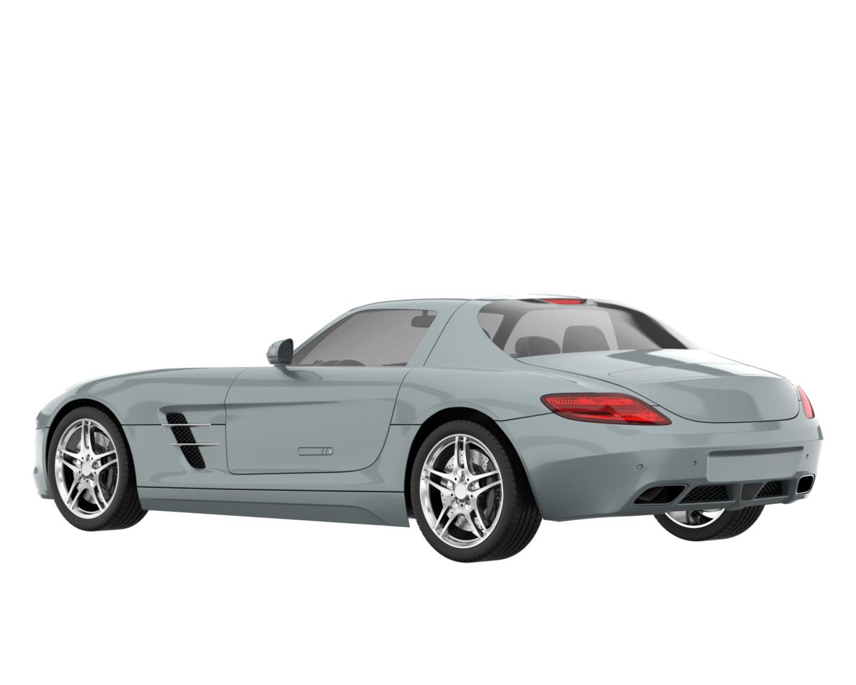 Sport car isolated on transparent background. 3d rendering - illustration png