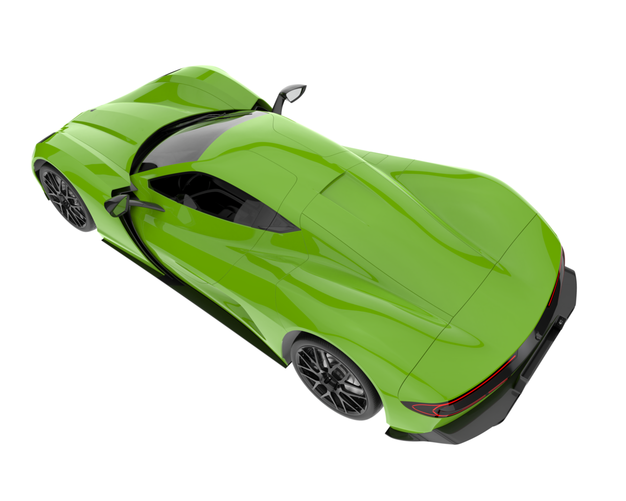 Sport car isolated on transparent background. 3d rendering - illustration png
