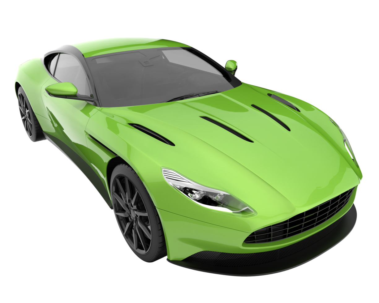 Sport car isolated on transparent background. 3d rendering - illustration png