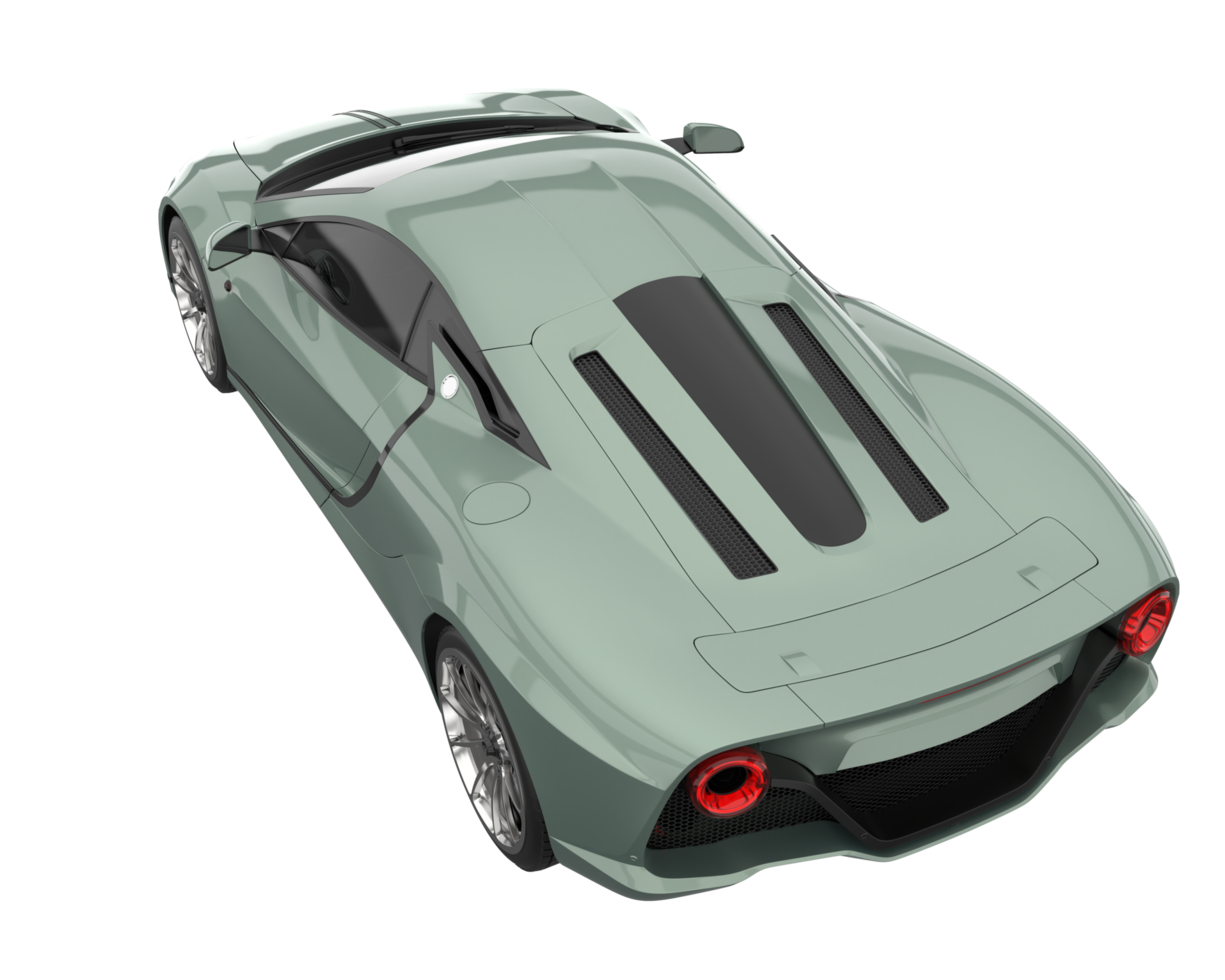 carro esporte isolado em fundo transparente. renderização 3D - ilustração png