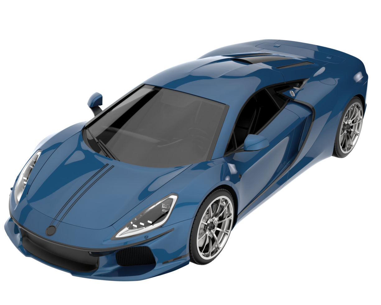 Sport car isolated on transparent background. 3d rendering - illustration png