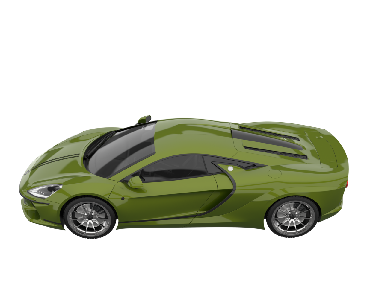 Sport car isolated on transparent background. 3d rendering - illustration png