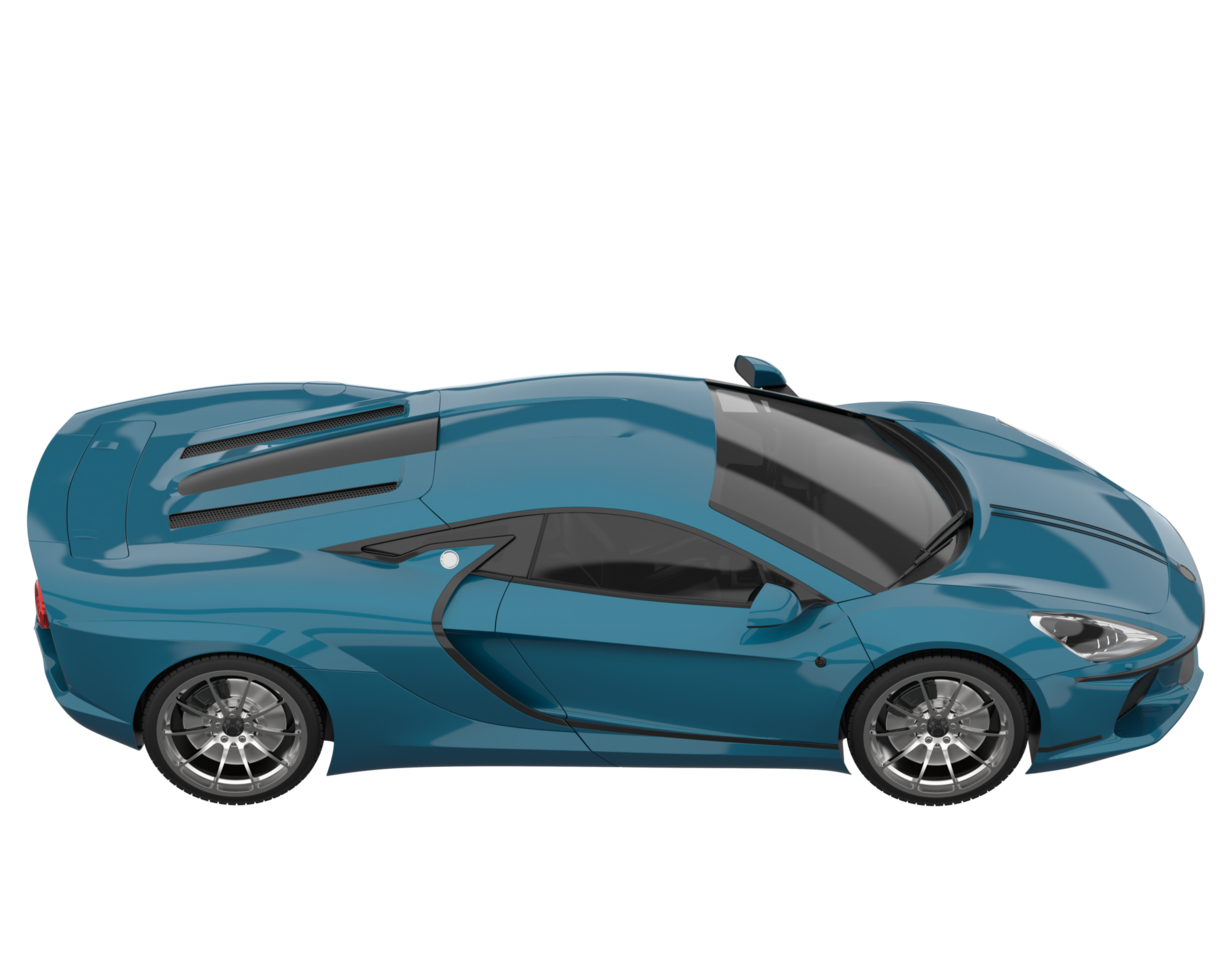 Sport car isolated on transparent background. 3d rendering - illustration png