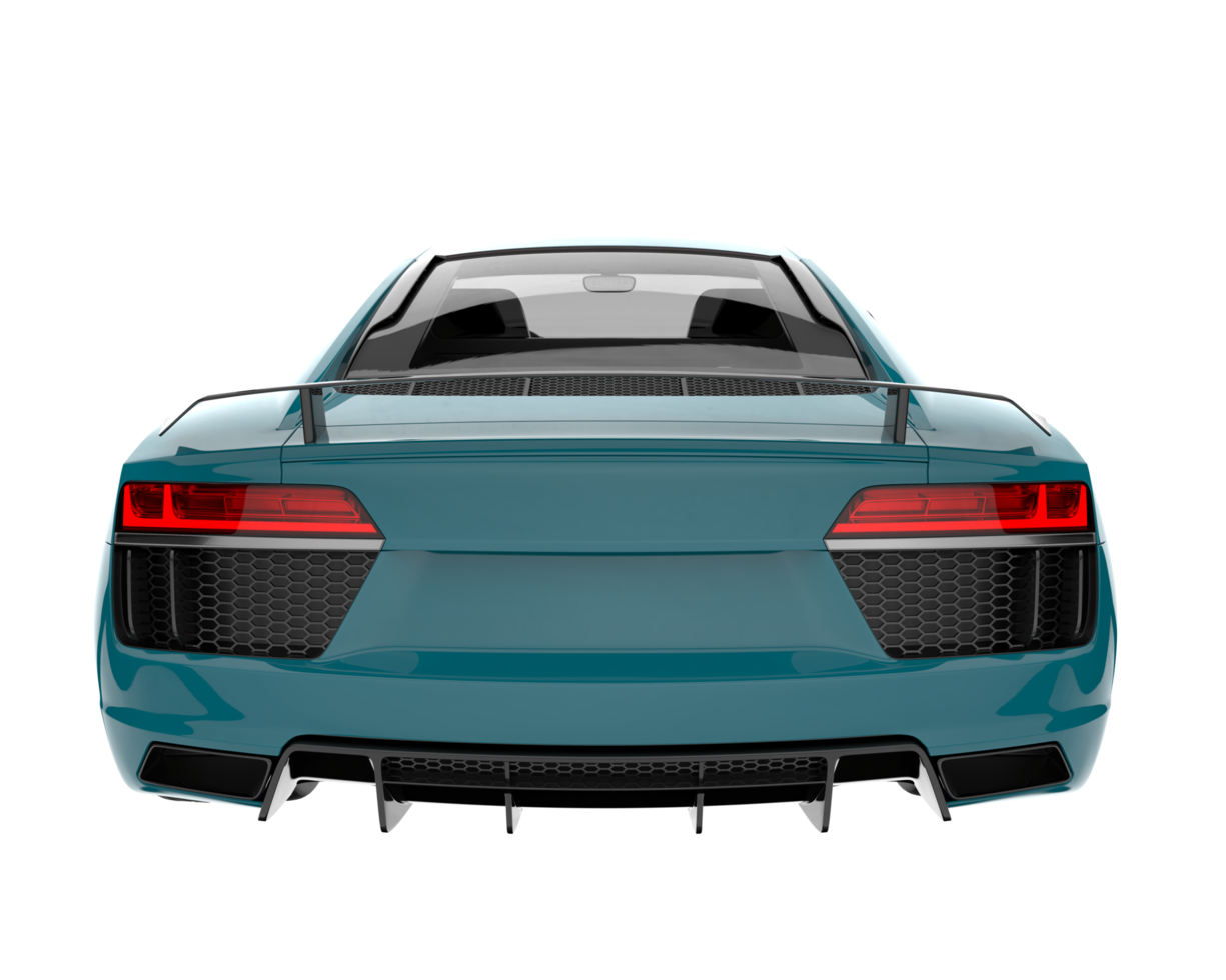 Sport car isolated on transparent background. 3d rendering - illustration png