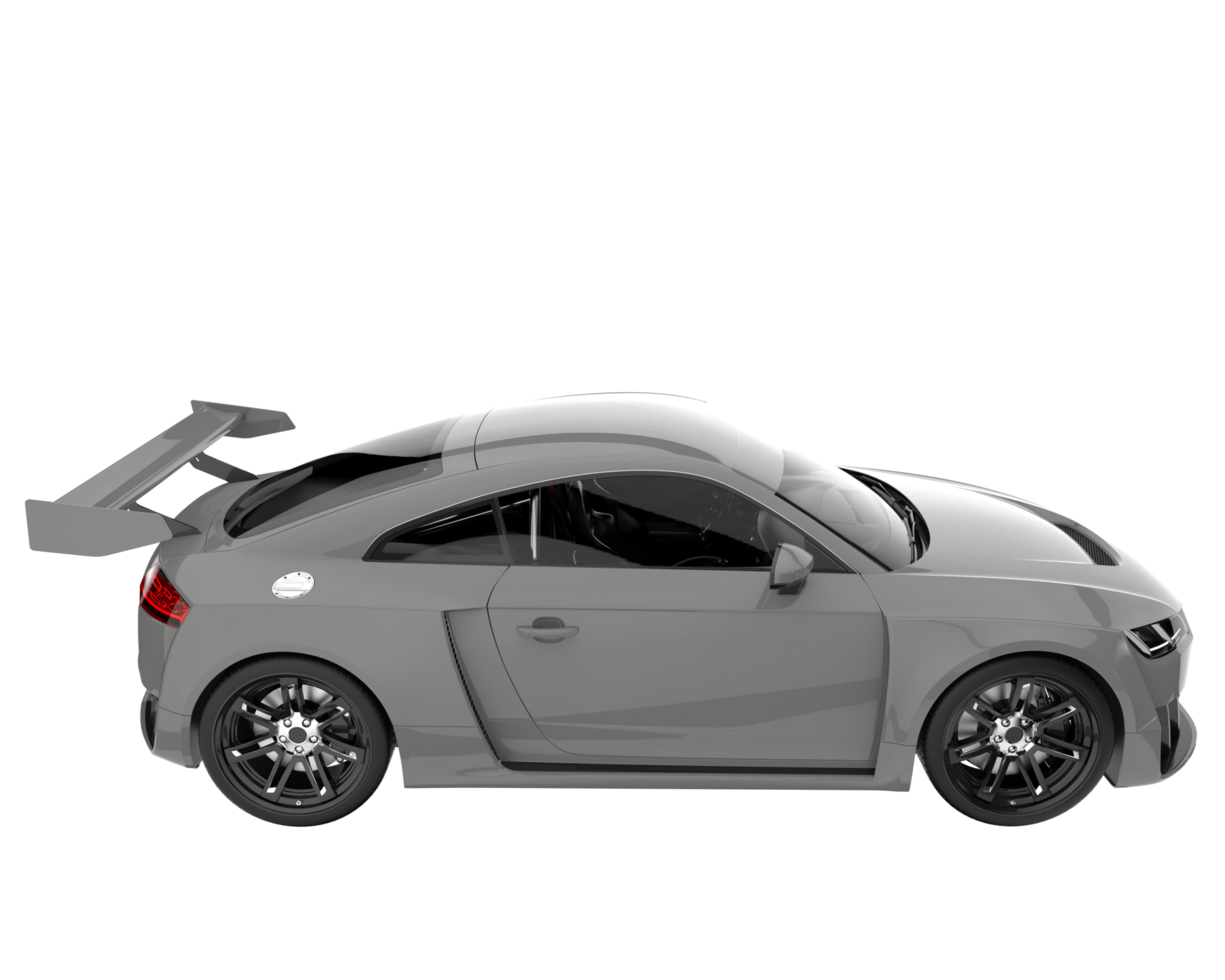 Sport car isolated on transparent background. 3d rendering - illustration png