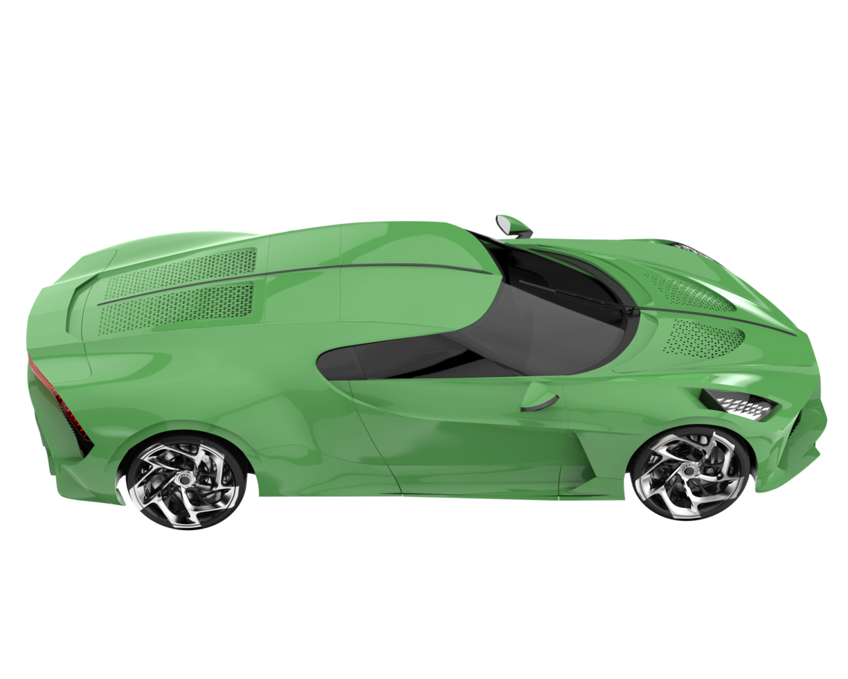 Sport car isolated on transparent background. 3d rendering - illustration png