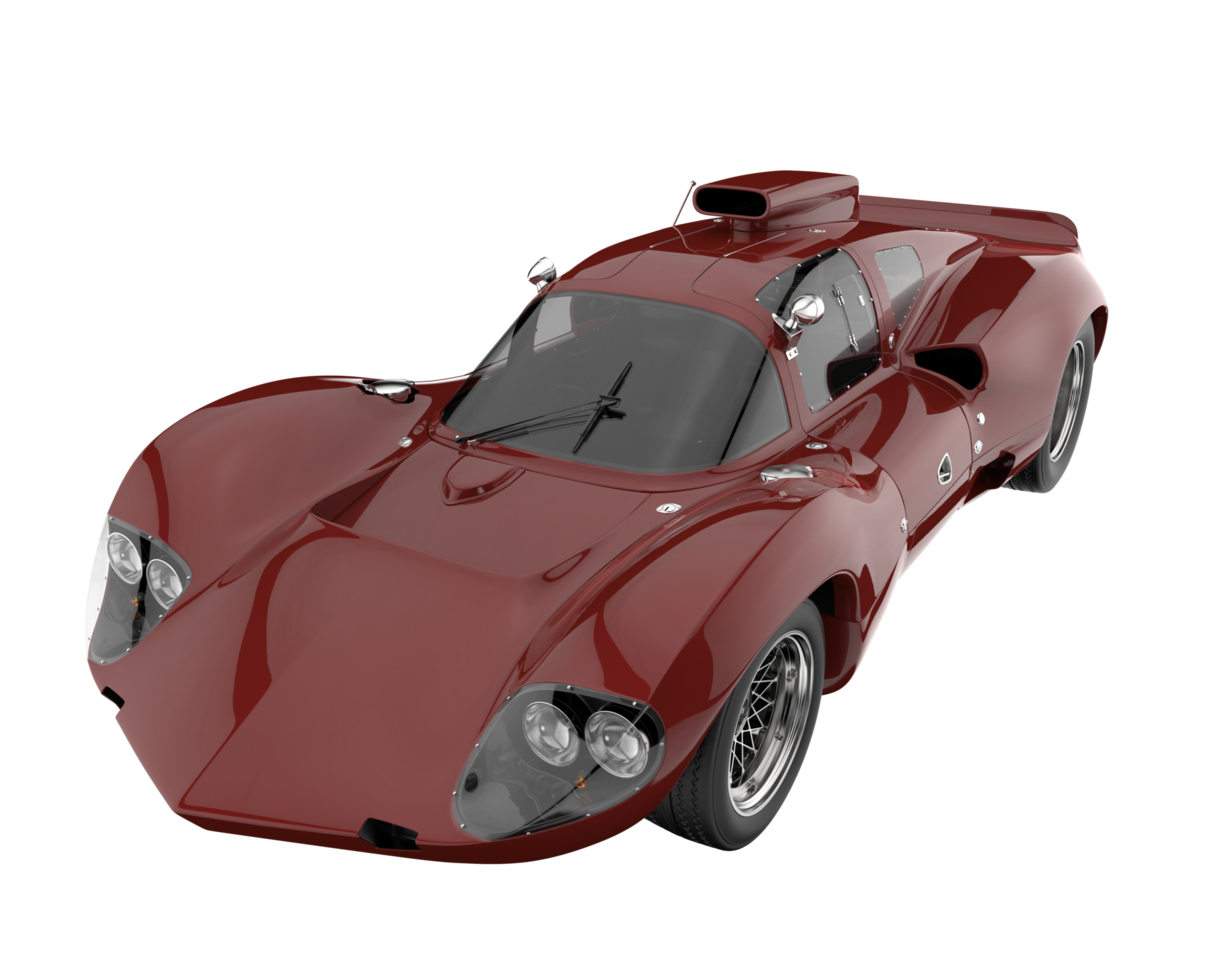 Sport car isolated on transparent background. 3d rendering - illustration png