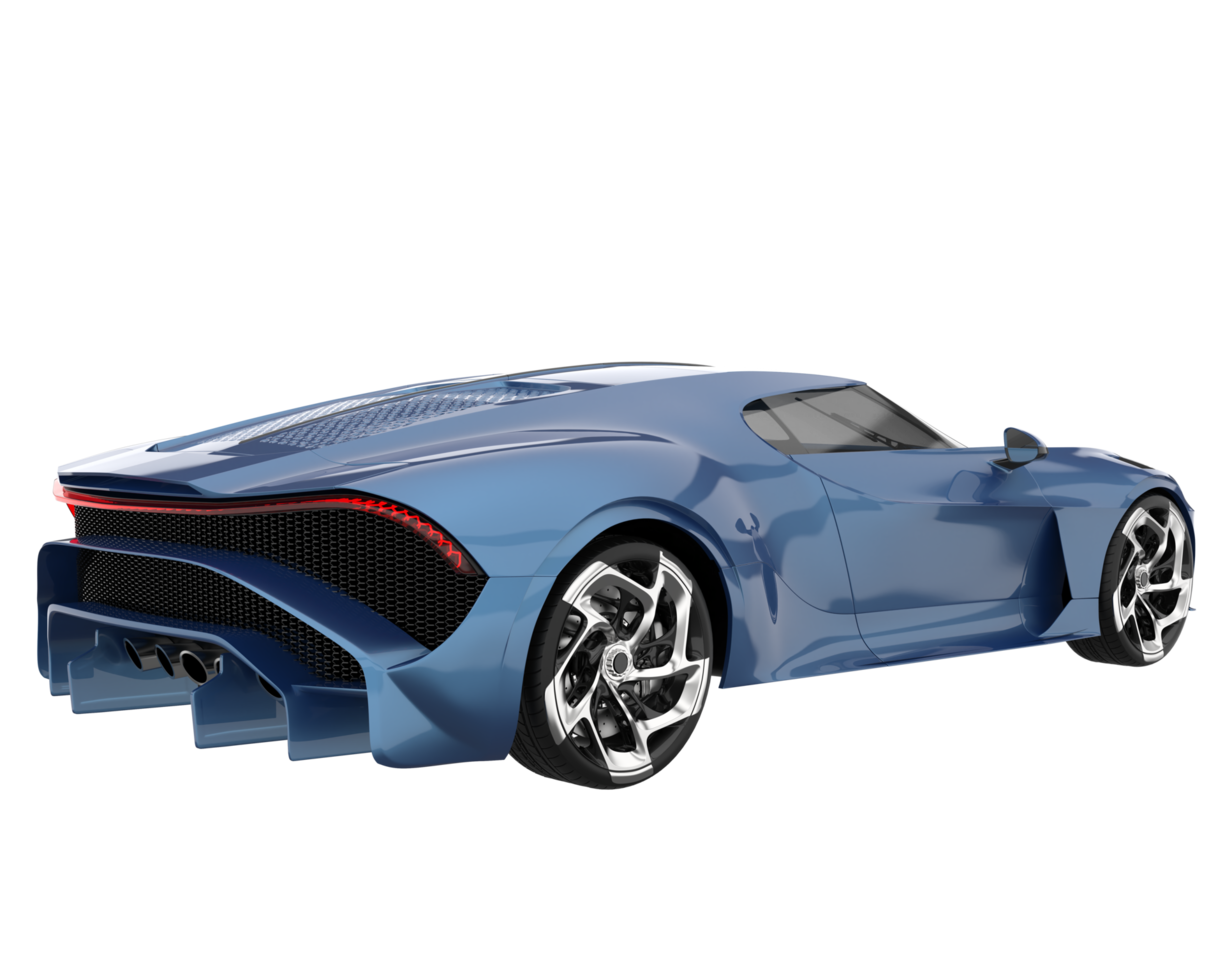 Sport car isolated on transparent background. 3d rendering - illustration png