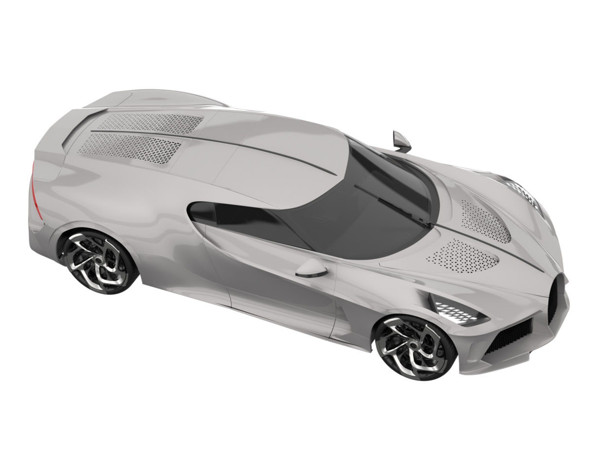 Sport car isolated on transparent background. 3d rendering - illustration png