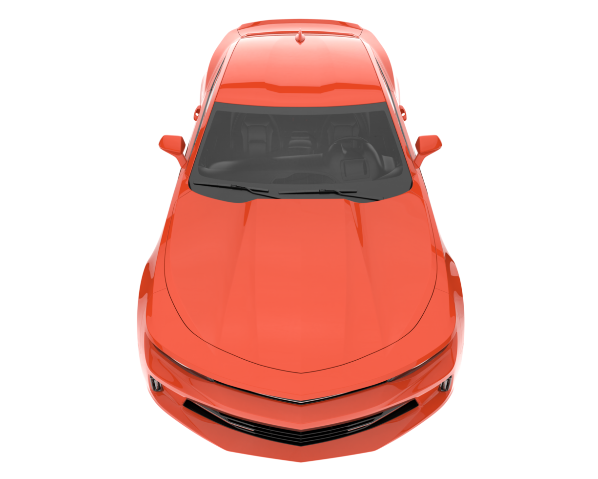 Sport car isolated on transparent background. 3d rendering - illustration png