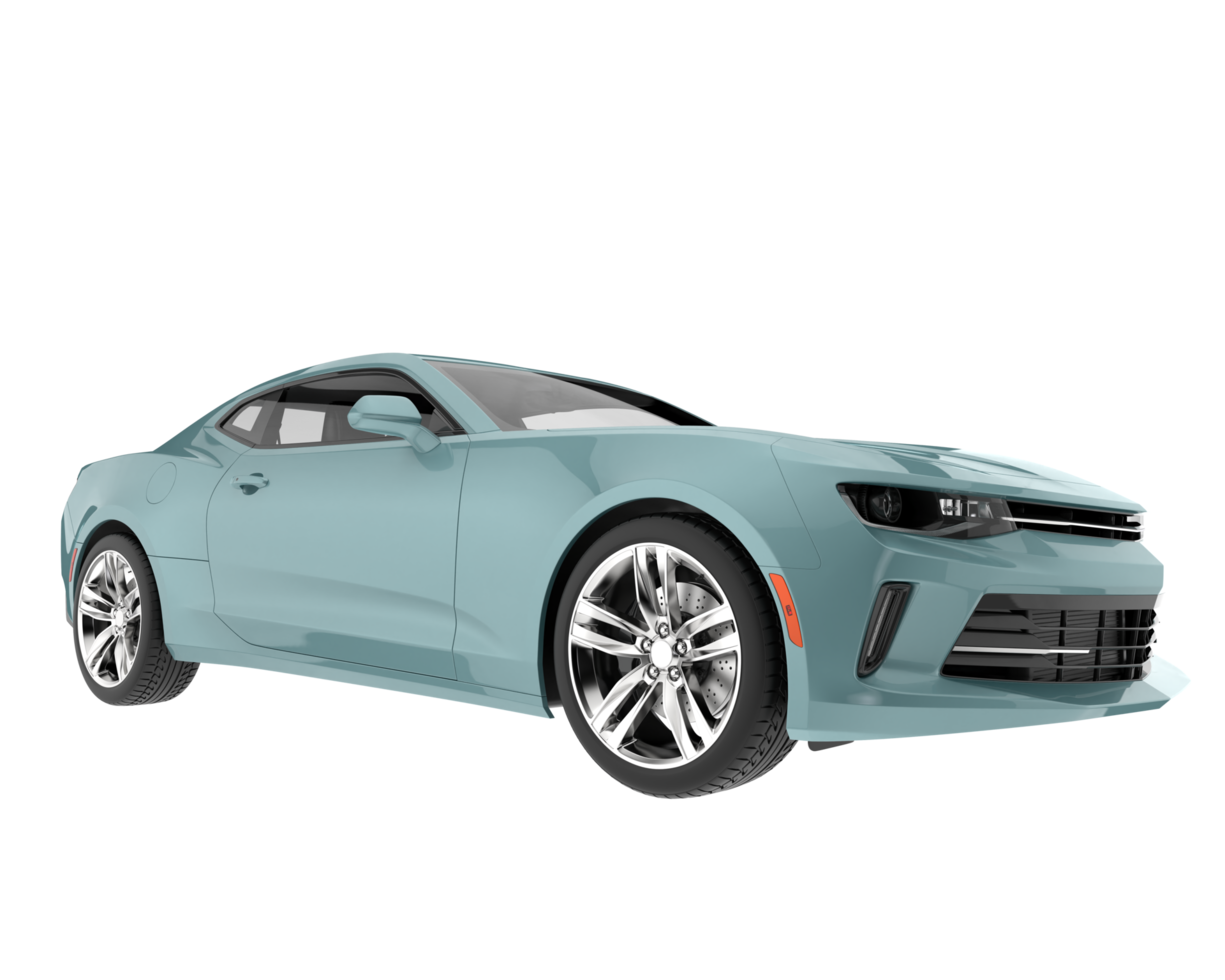 Sport car isolated on transparent background. 3d rendering - illustration png